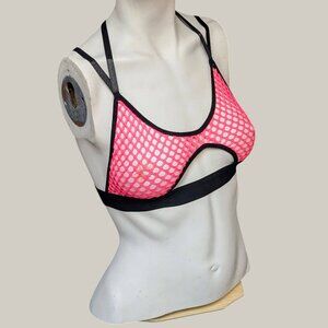 Neon Fishnet Bra